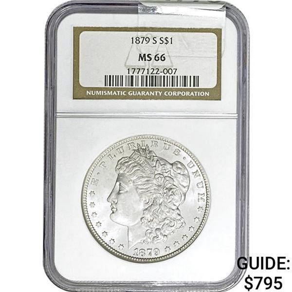 1879-S Morgan Silver Dollar NGC MS66