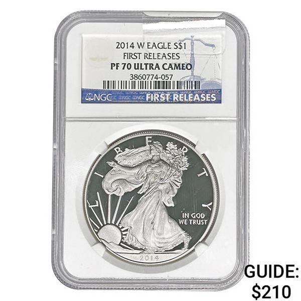 2014-W Silver Eagle NGC PF70 UC First Releases