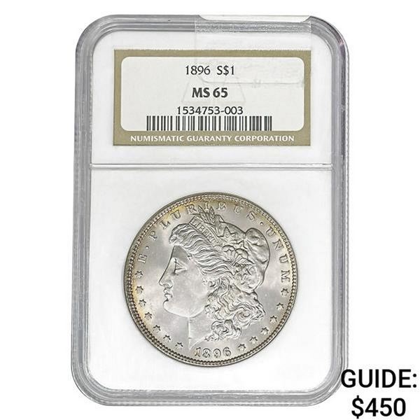 1896 Morgan Silver Dollar NGC MS65