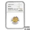 Image 1 : 1925-D $2.50 Gold Quarter Eagle NGC MS61