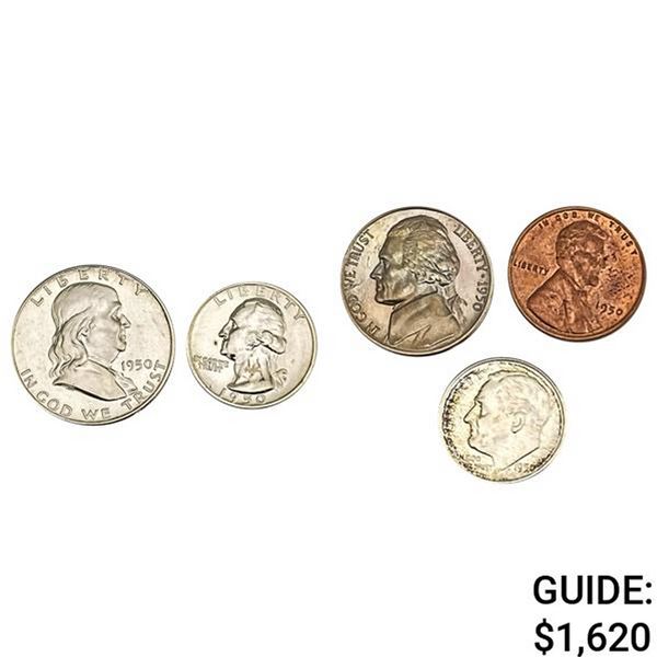 [5] 1950 US Proof Set 1C-50C