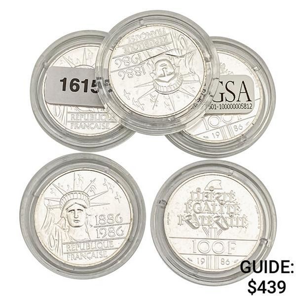 [5] 1986 France S 100F SoL 2.17oz ASW