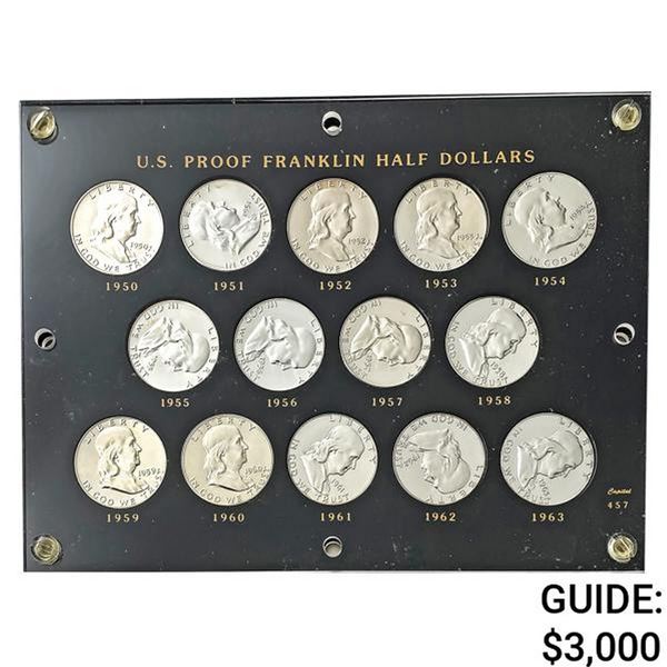 [14]1950-1963 U.S. Proof Franklin Half Dollars