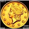 Image 1 : 1851-C Rare Gold Dollar CHOICE BU
