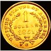 Image 2 : 1851-C Rare Gold Dollar CHOICE BU