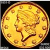 Image 1 : 1851-D Rare Gold Dollar CHOICE BU