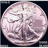 1916-S Walking Liberty Half Dollar CHOICE BU