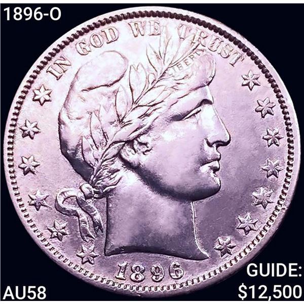 1896-O Barber Half Dollar CHOICE AU