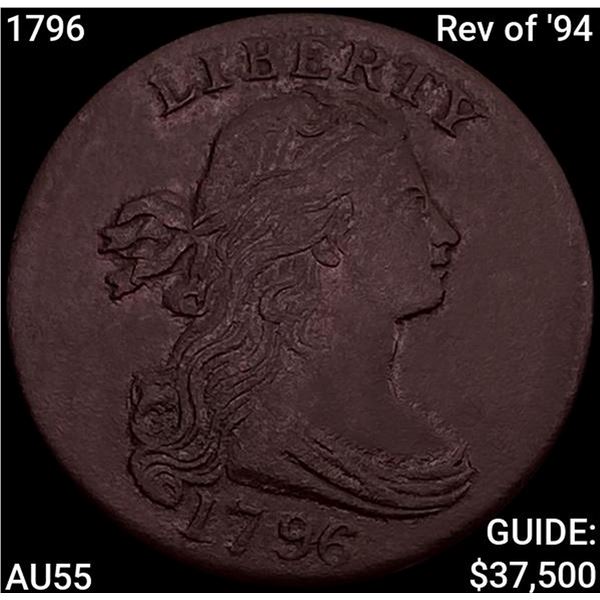 1796 Rev of '94 Draped Bust Large Cent HIGH GRADE