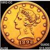 1892-CC $10 Gold Eagle CHOICE AU
