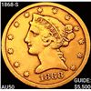 Image 1 : 1868-S $5 Gold Half Eagle CLOSELY UNCIRCULATED