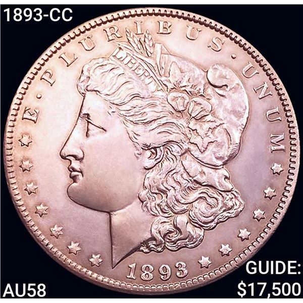1893-CC Morgan Silver Dollar CHOICE AU