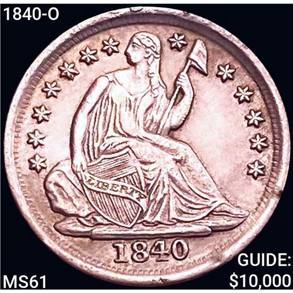 1840-O Seated Liberty Half Dime UNCIRCULATED