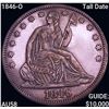 1846-O Tall Date Seated Liberty Half Dollar CHOICE AU
