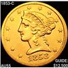 Image 1 : 1853-C $5 Gold Half Eagle HIGH GRADE