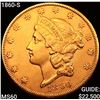 1860-S $20 Gold Double Eagle UNCIRCULATED