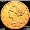 1867-S $5 Gold Half Eagle CHOICE AU