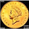 1855 Rare Gold Dollar CHOICE BU