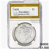 Image 1 : 1878 Morgan Silver Dollar PGA MS63+ REV 79