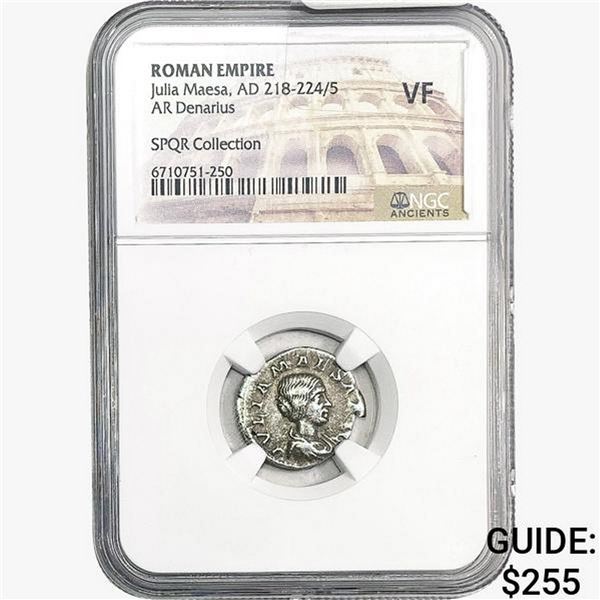 Roman Julia Maesa, AD 218-224/5 Silver Denarius