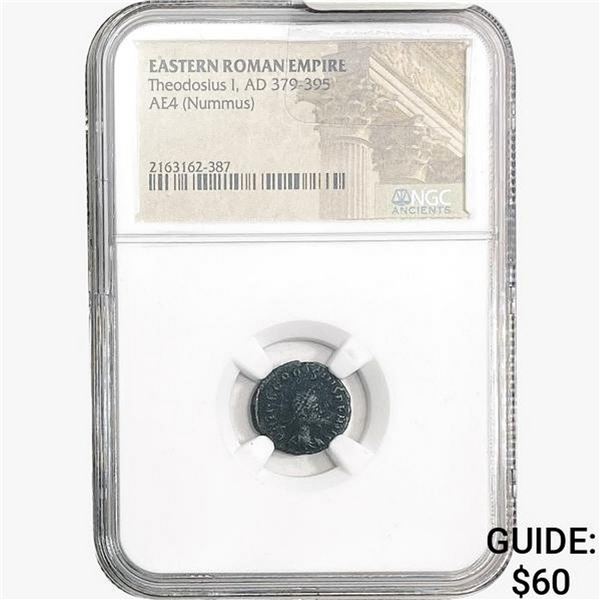 East Roman Theodosius I, AD 379-395 AE4 Nummus