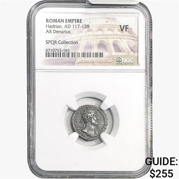 Roman Hadrian, AD 117-138 Silver Denarius