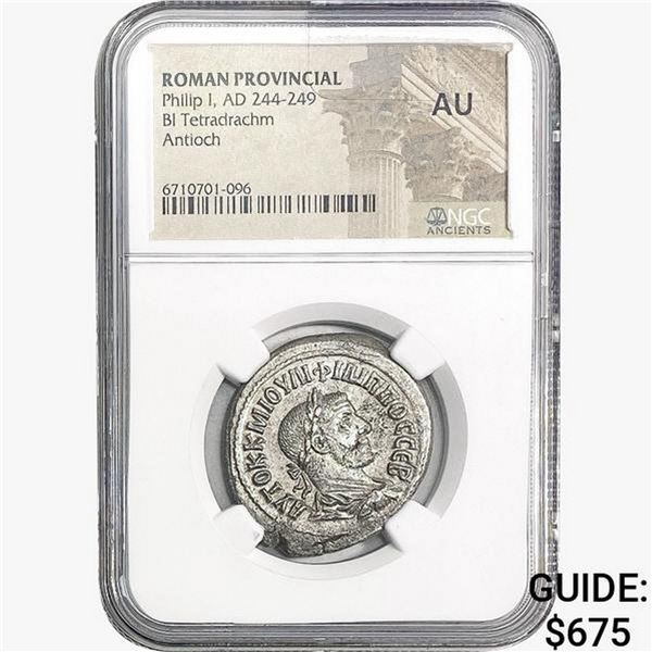 Roman Philip I, AD 244-249 BI Tetradrachm