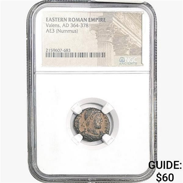 East Roman Valens, AD 364-378 AE3 Nummus