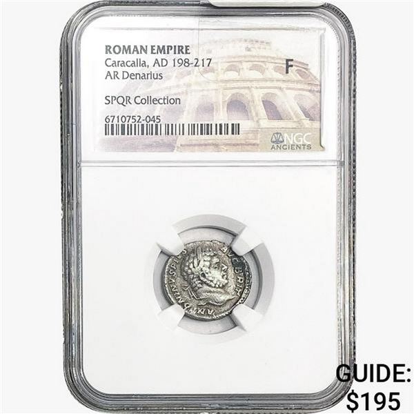 Roman Caracalla, AD 198-217 Silver Denarius