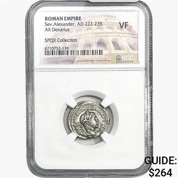 Roman Sev. Alexander, AD 222-235 Silver Denarius