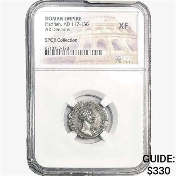 Roman Hadrian, AD 117-138 Silver Denarius