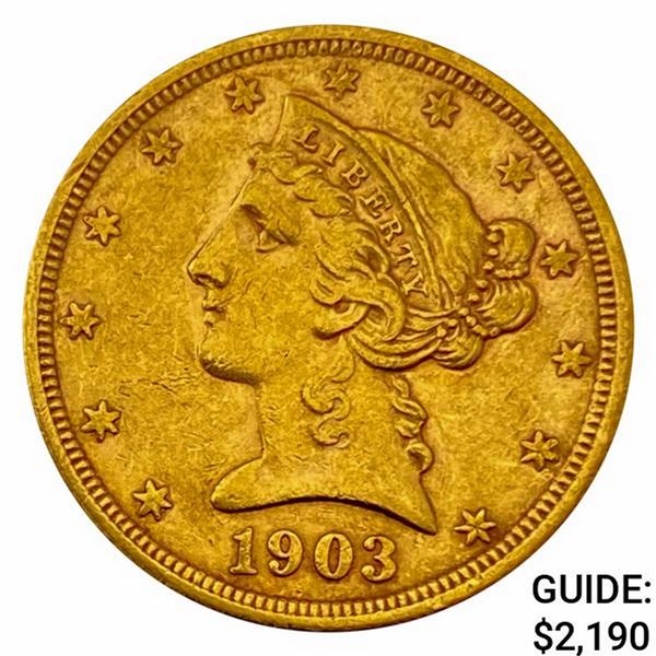 1903-S $5 Gold Half Eagle UNCIRCULATED