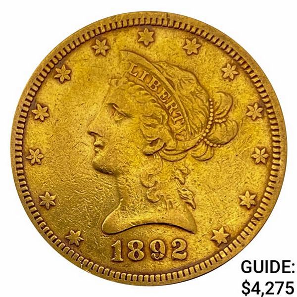 1892 $10 Gold Eagle UNCIRCULATED