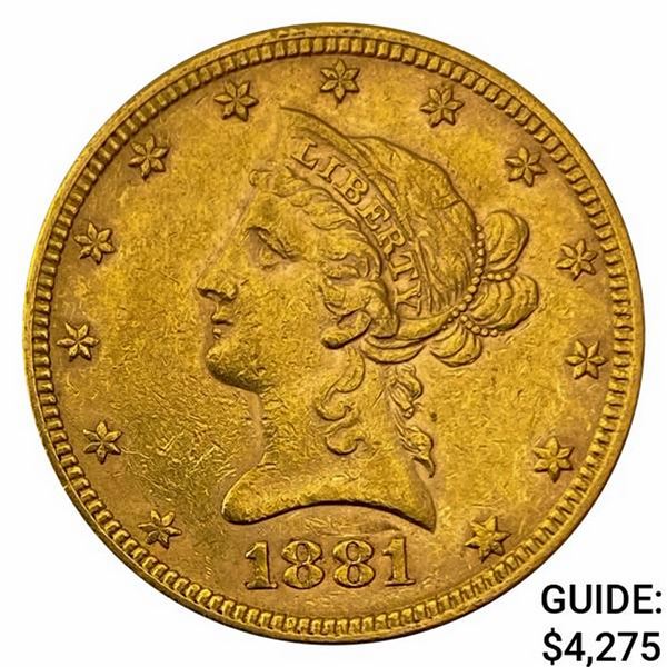 1881 $10 Gold Eagle UNCIRCULATED