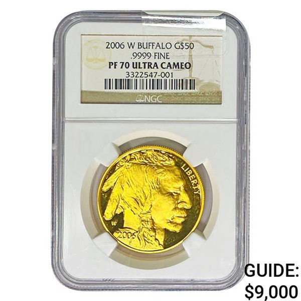 2006-W 1oz Gold $50 Buffalo NGC PF70 UC