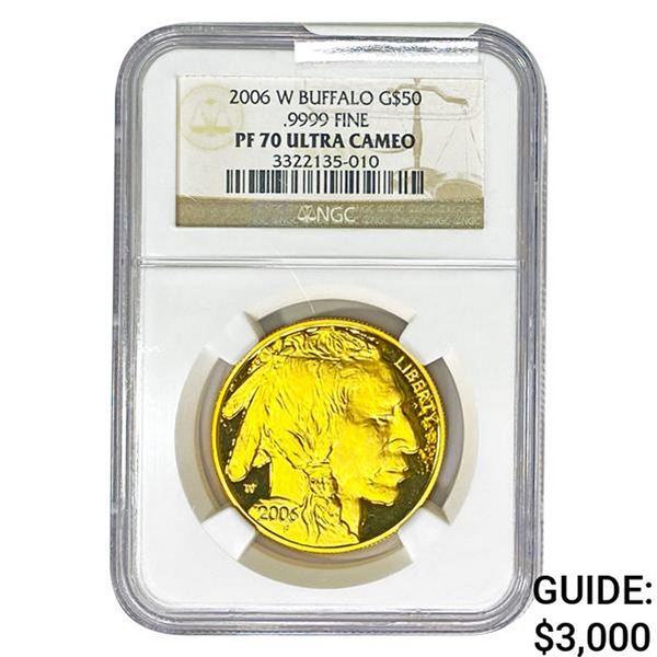 2006-W 1oz Gold $50 Buffalo NGC PF70 UC