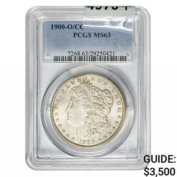 1900-O/CC Morgan Silver Dollar PCGS MS63
