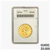 1853 $10 Gold Eagle ANACS AU50