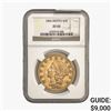 1866 $20 Gold Double Eagle NGC XF45