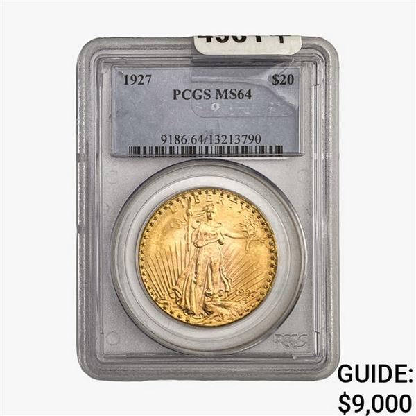 1927 $20 Gold Double Eagle PCGS MS64