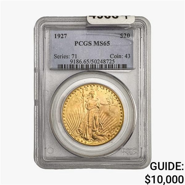 1927 $20 Gold Double Eagle PCGS MS65
