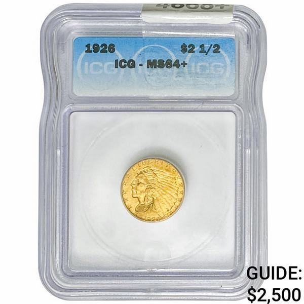 1926 $2.50 Gold Quarter Eagle ICG MS64+