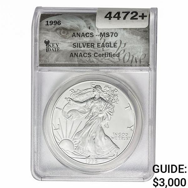 1996 Silver Eagle ANACS MS70