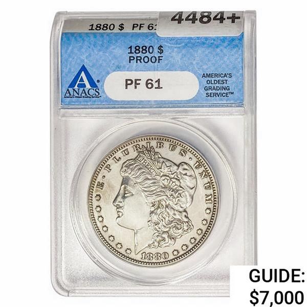 1880 Morgan Silver Dollar ANACS PF61