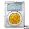 1875 $20 Gold Double Eagle PCGS AU50
