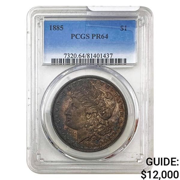 1885 Morgan Silver Dollar PCGS PR64