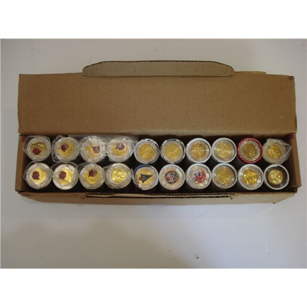 $2 full box, all new 20 rolls, mixed color & no color