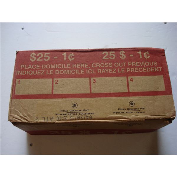 1¢ full box, all new 50 rolls, 2012 Non Magnetic