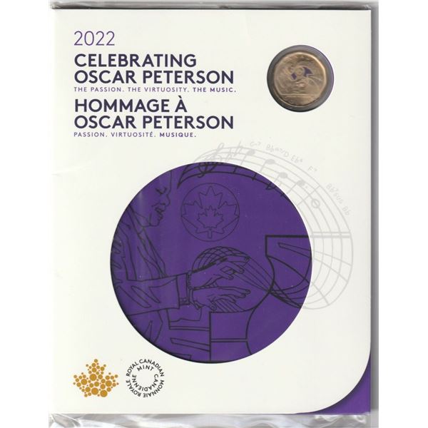 2022 Canada Celebrating Oscar Peterson Commemorative Collector Keepsake Card