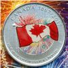 Image 2 : 2017 Canada $5 Proudly Canadian Glow-in-the-Dark Fine Silver